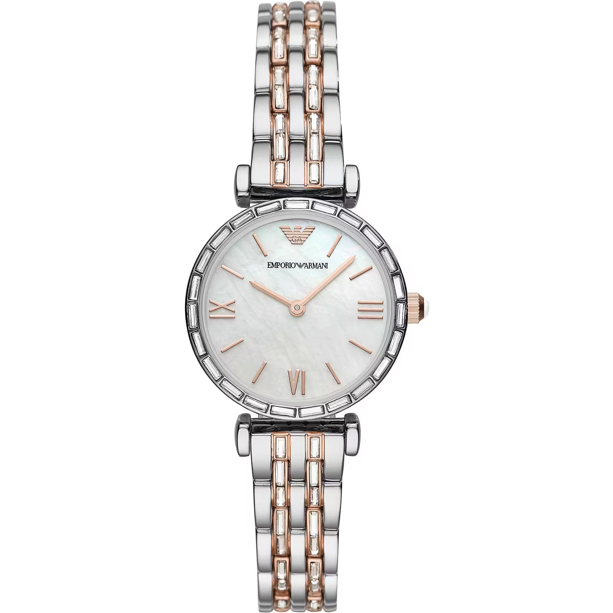 Emporio Armani Gianni T-Bar Women Watch Silver - AR11290