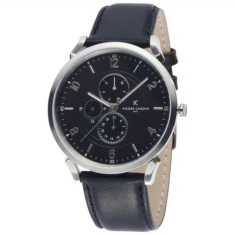 Pierre Cardin Chronograph Black Leather