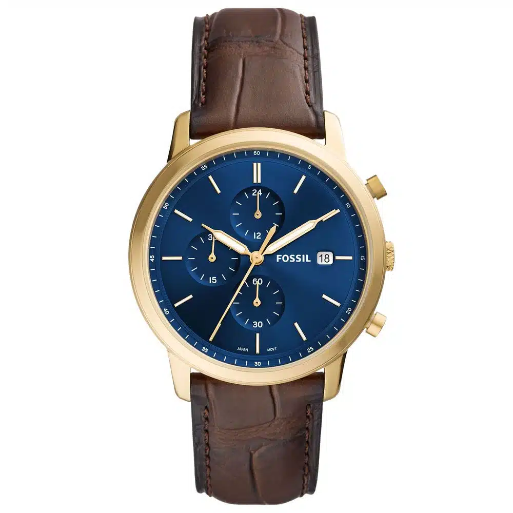 Fossil Elegant Gold Case Watch Men