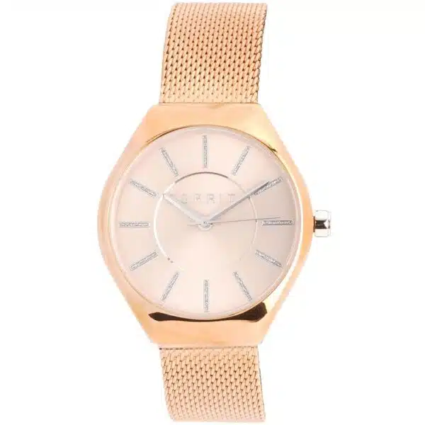 Esprit Koper Vrouwen Horloge - Roestvrij Staal Mesh Band