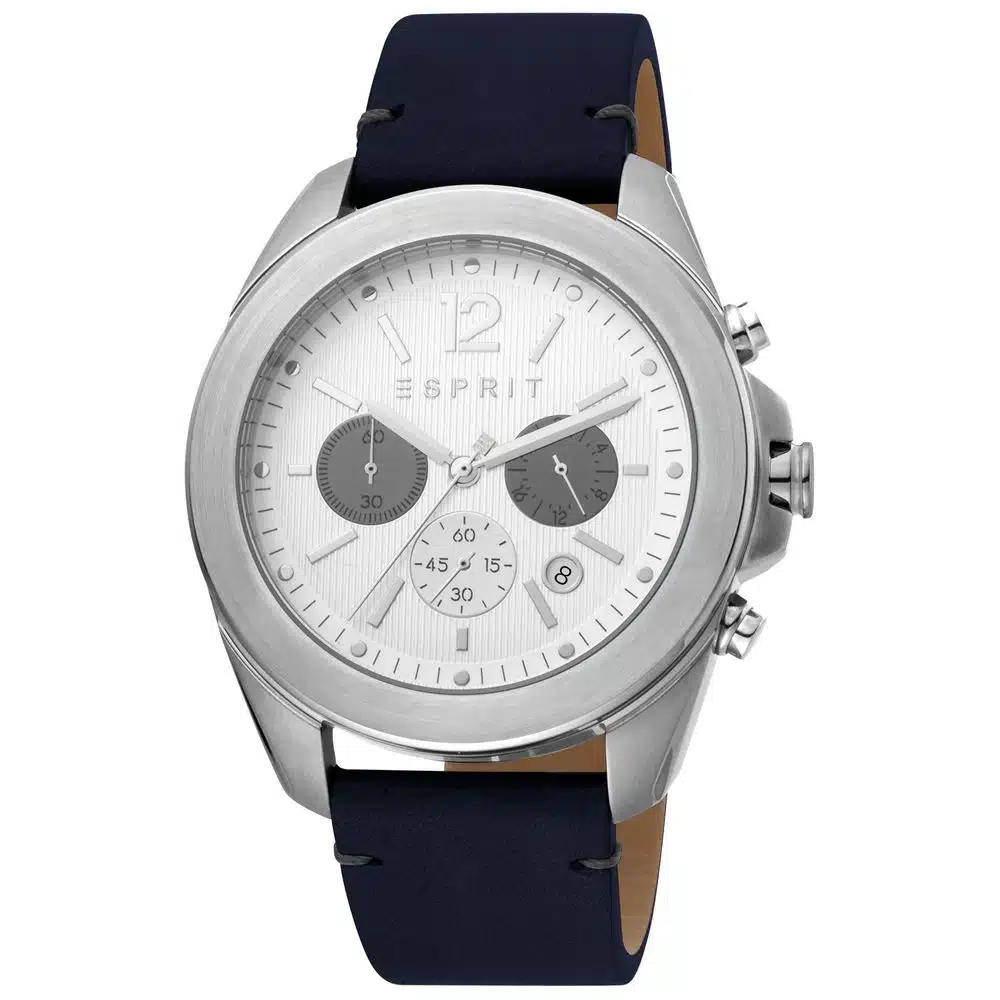 Esprit Chronograph Watch - Silver and Blue