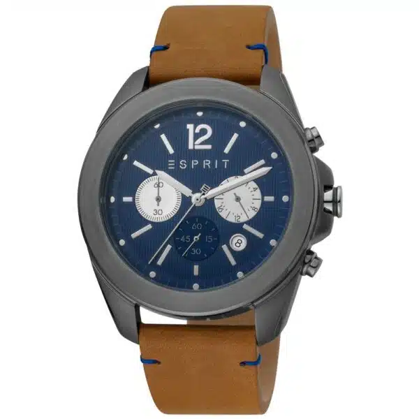 Esprit Modern Herenhorloge Leren Band