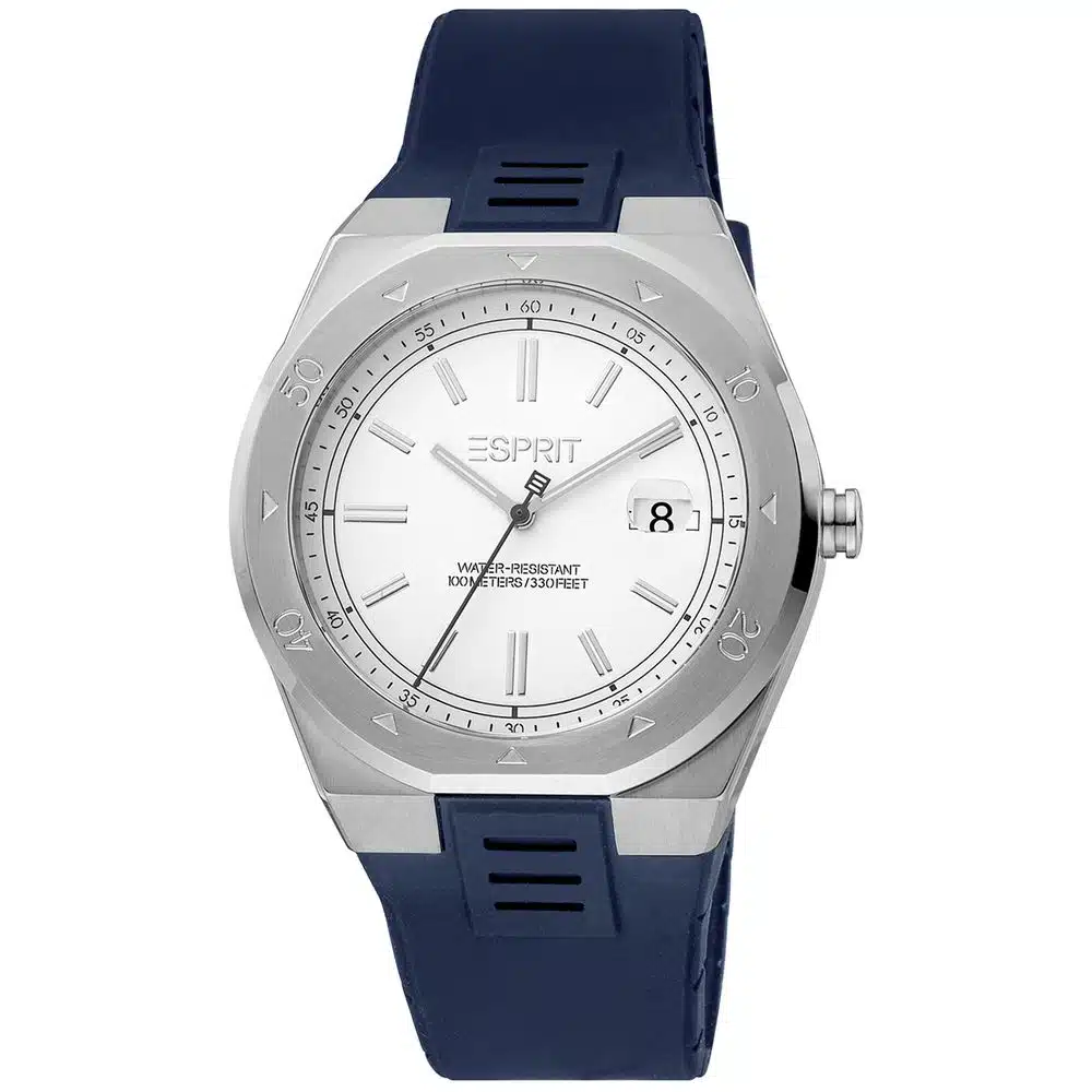 Esprit Blauw Stijlvol Herenhorloge