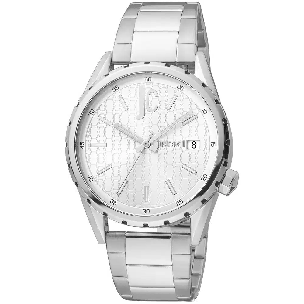 Just Cavalli Silver Steel Men Watch