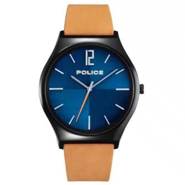 Police Mannen Horloge Minimalistisch Bruin