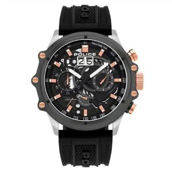 Police Multifunctional Men Watch - Silicone