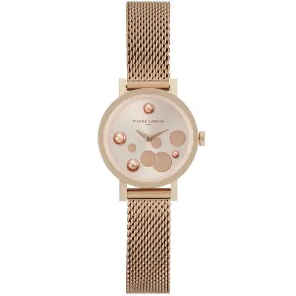 Pierre Cardin Rose Gold Pearl Women Watch