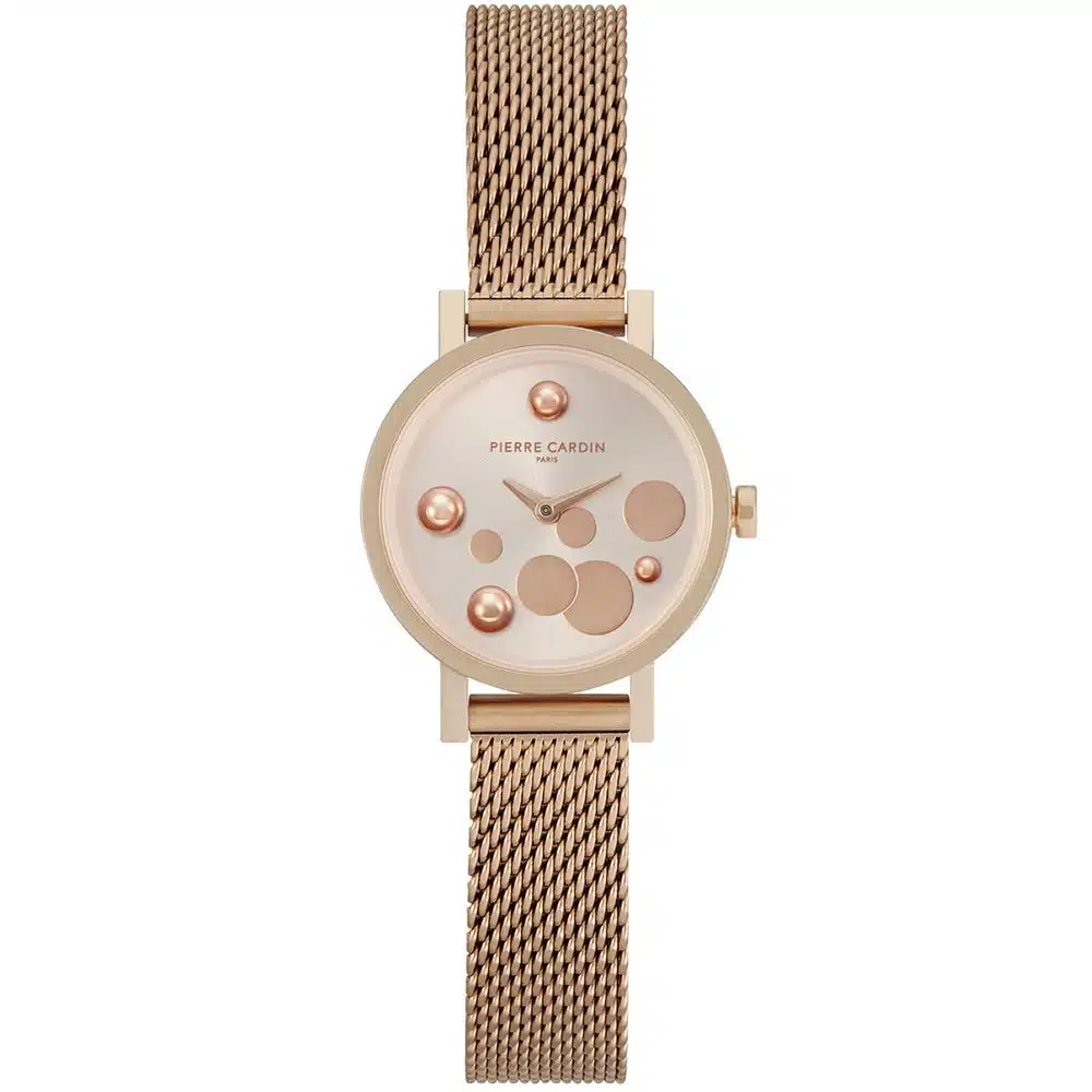 Pierre Cardin Rose Gold Pearl Women Watch